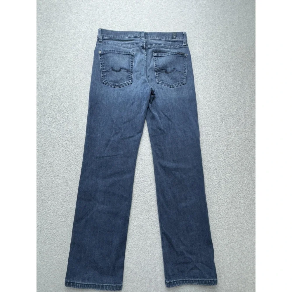 7 For All Mankind Slimmy Jeans Mens 29 Blue Med Wash Luxe Stretch Denim Pants